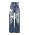 Icon Denim Belt-loop Jeans In Blue