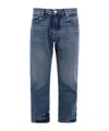 Icon Denim Jeans Regular Corto In Blue