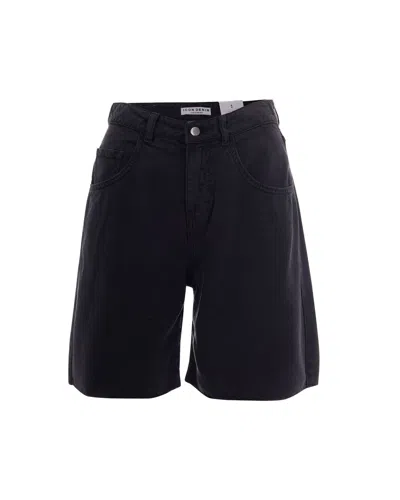 Icon Denim Lea Denim Shorts In Black