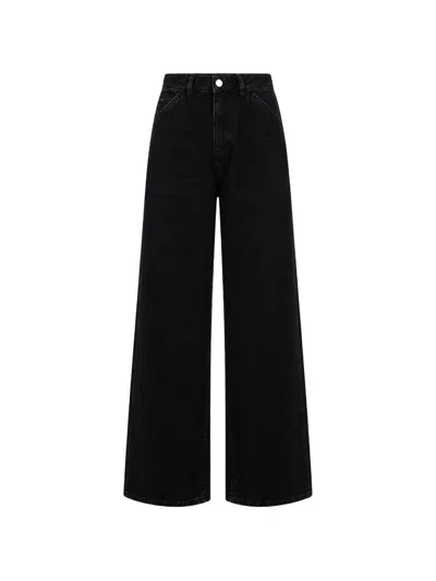 Icon Denim Bess Wide-leg Jeans In Black