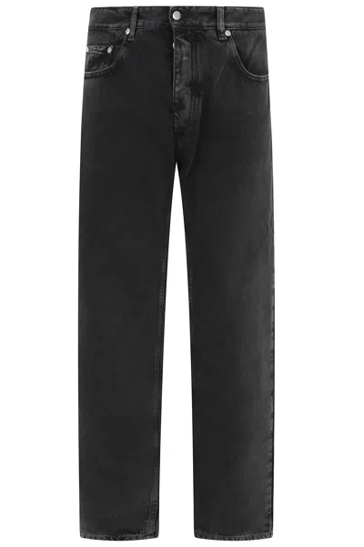 Icon Denim Black Kanye Five-pocket Straight-leg Jeans