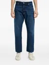Icon Denim Buttoned Jeans In Blue