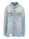 Icon Denim Oversized Denim Jacket In Blue