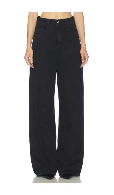 Icon Denim Coco Wide Leg Jeans In Black