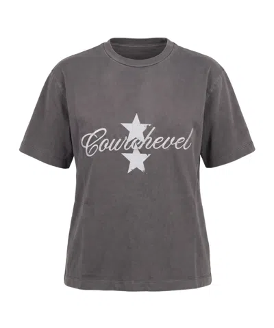 Icon Denim Courchevel Graphic-print T-shirt In Purple