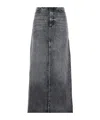 Icon Denim Denim Skirt In Gray