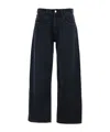Icon Denim Denim Trousers With Belt Loops In Black
