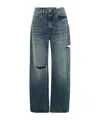 Icon Denim Denim Trousers With Belt Loops In Blue