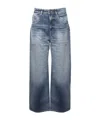 Icon Denim Denim Trousers With Belt Loops In Blue