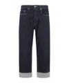 Icon Denim Denim Trousers With Belt Loops In Blue