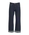Icon Denim Denim Trousers With Belt Loops In Blue