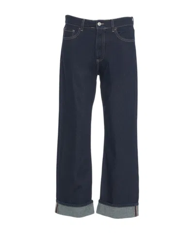 ICON DENIM DENIM TROUSERS WITH BELT LOOPS