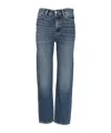 Icon Denim Denim Trousers With Belt Loops In Brown
