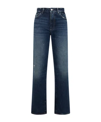 Icon Denim Didi High-waist Straight Jeans In Blue