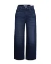 Icon Denim Poppy Blue Jeans With Logo Patch On The Rear And Belt Loops In Denim Woman In Blue