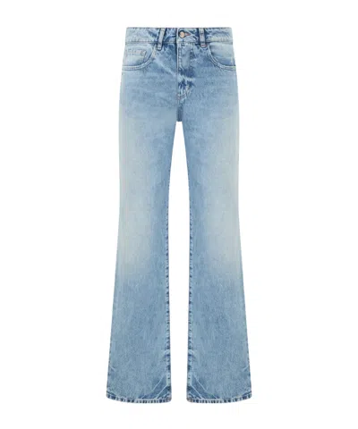 Icon Denim Elephant Leg Flared Jeans In Blue