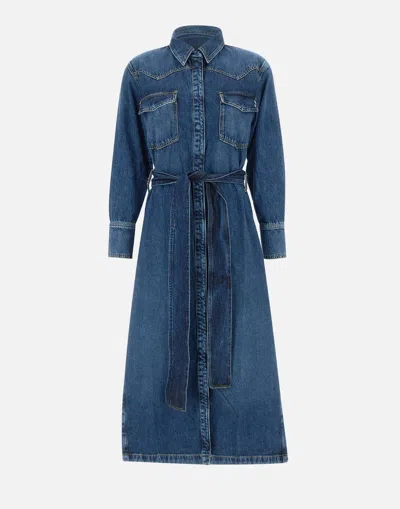 Icon Denim Ellen Denim Chemisier Dress In Blue