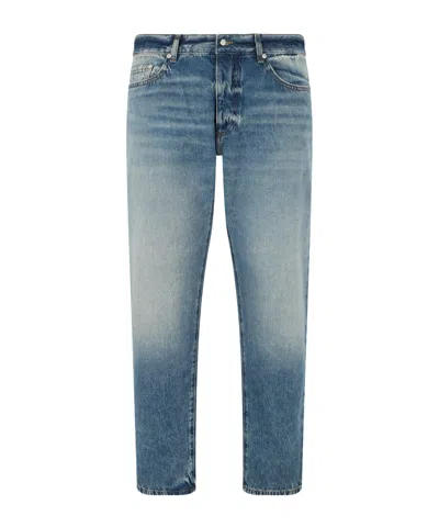 Icon Denim Faded Slim Jeans In Blue