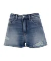 Icon Denim Five-pocket Denim Shorts In Blue