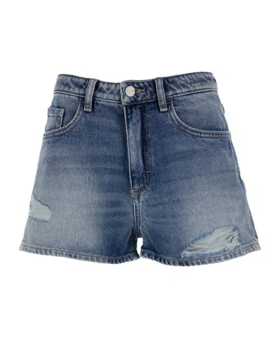 Icon Denim Five-pocket Denim Shorts