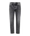 Icon Denim Five-pocket Denim Trousers In Black