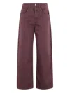 Icon Denim Poppy Jeans In Burgundy