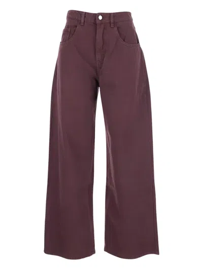 Icon Denim Five-pocket Jeans In Gold
