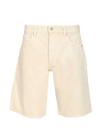 Icon Denim Five Pocket Shorts In Gray