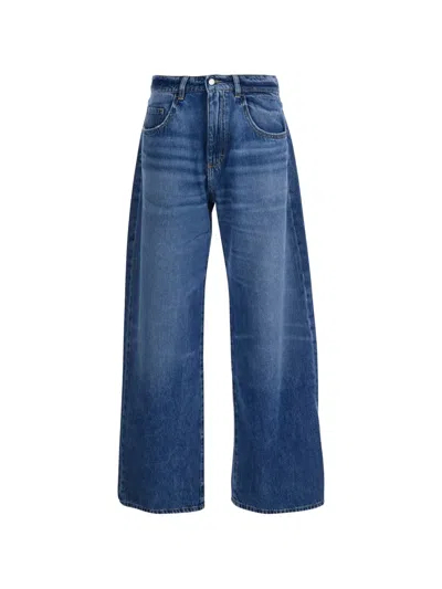 Icon Denim Woman Jeans Beaid8832 Blue With Five-pocket Details In Cotton For Women