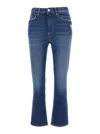 Icon Denim Flared Jeans With Rear Logo Patch In Blue