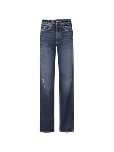 Icon Denim Foxy Distressed Jeans In Blue