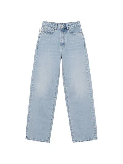 Icon Denim Foxy Faded Straight-leg Jeans In Blue