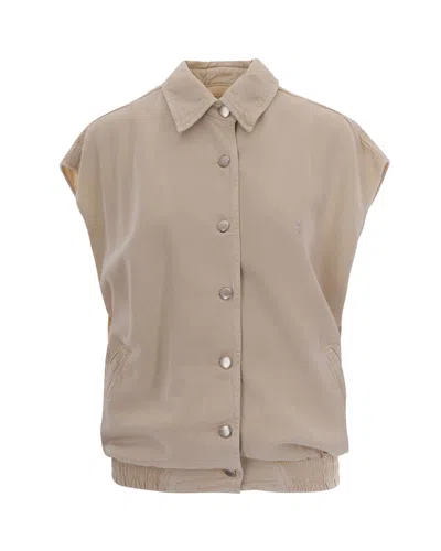 Icon Denim Gilet Ines Desert In Neutral