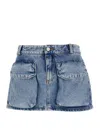 Icon Denim Gio Cargo Mini Skirt Low Rise