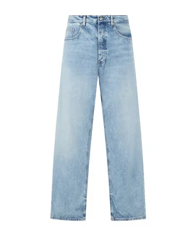 Icon Denim High-rise Straight Jeans In Blue