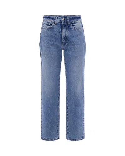 Icon Denim High-rise Straight-leg Jeans In Blue