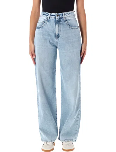 Icon Denim High-rise Wide-leg Jeans In Blu