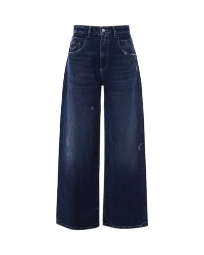 Icon Denim High-rise Wide-leg Jeans In Blue