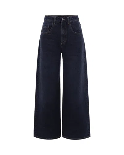 Icon Denim High-waist Wide-leg Jeans In Black