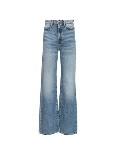 Icon Denim High-waisted Five-pocket Jeans In Blue