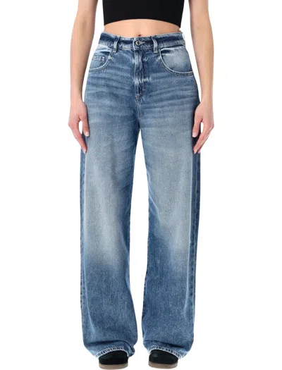Icon Denim Poppy High-rise Wide-leg Jeans In Blue