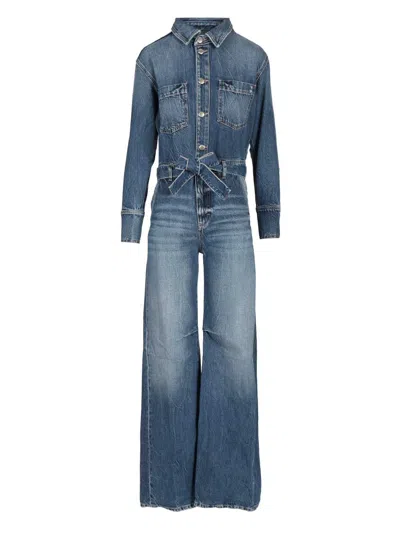 ICON DENIM INDIE JUMPSUIT JEWELRY BLUE