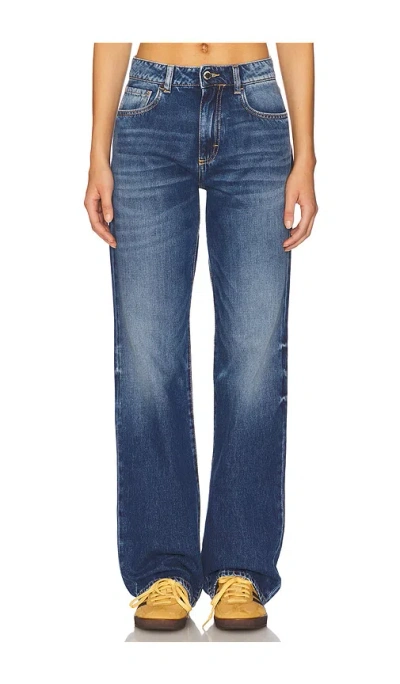 Icon Denim Iris Wide Leg Jeans In Deep Blue