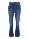 Icon Denim Flared Jeans With Rear Logo Patch In Blu