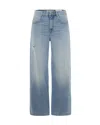 Icon Denim Distressed-detail Jeans In Blue
