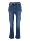Icon Denim Flared Jeans With Rear Logo Patch In Blue