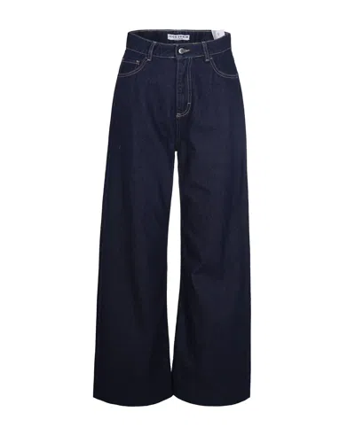 Icon Denim Star-detail Cotton Jeans In Blue