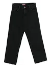 Icon Denim Logo-patch Jeans In Gray