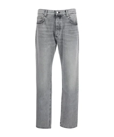ICON DENIM ICON DENIM PANTS WITH BELT LOOPS AND LOGO PATCH
