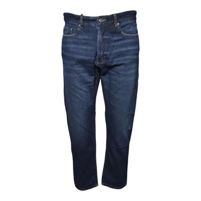 Icon Denim Whiskering-effect Star-embroidered Jeans In Blue
